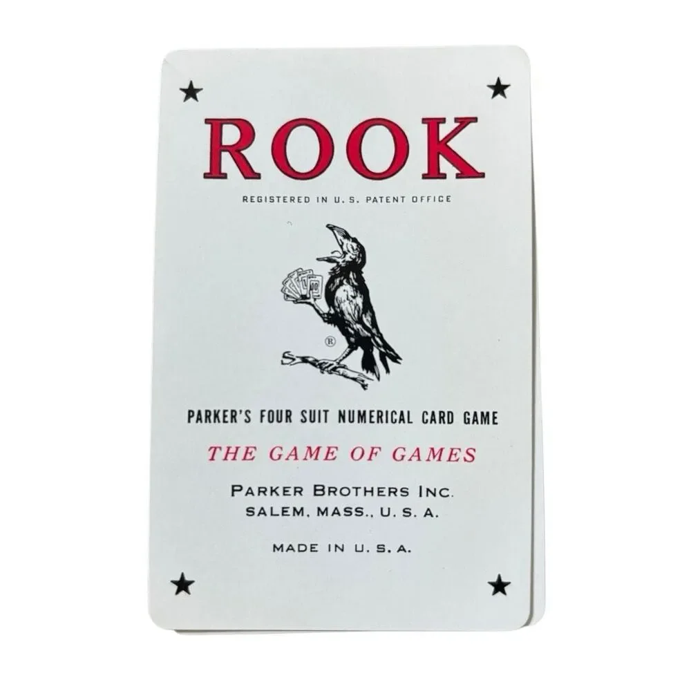 Vintage Rook Card Game Complete 57-Card Deck with Original Box & Instructions